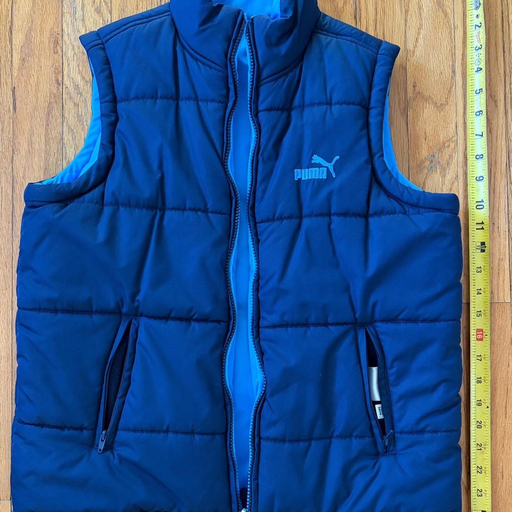Puma Blue Reversible Puffer Vest